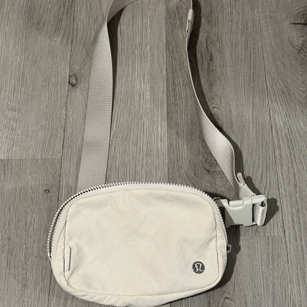 lululemon athletica Cream belt bag